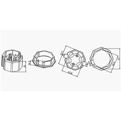 A2423 60mm straight gauge tube