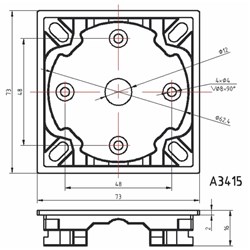 A3415 for roller shutters (comes with 50mm motors)
