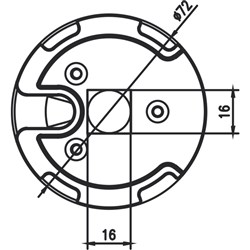 Bracket WSER60 60mm Motor Head