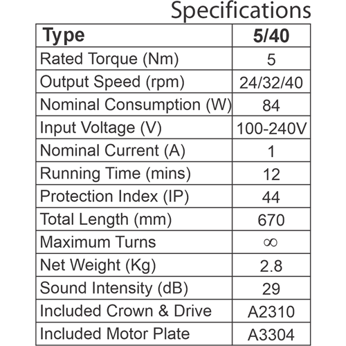 wserd40t5-40specs