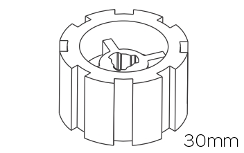 Crowns & Drives for 30mm Motors