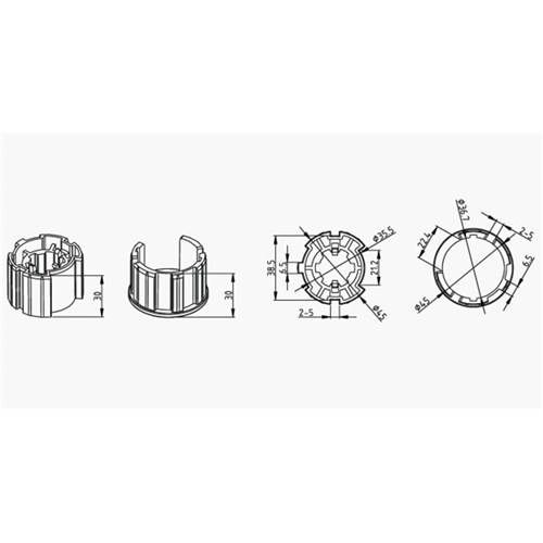 A2313 48mm Uniline Platinum