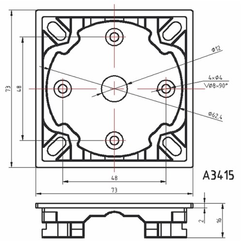 A3415 for roller shutters (comes with 50mm motors)