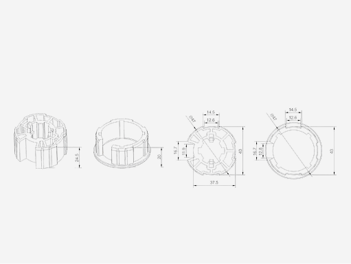 A2314 51mm Blindware tube