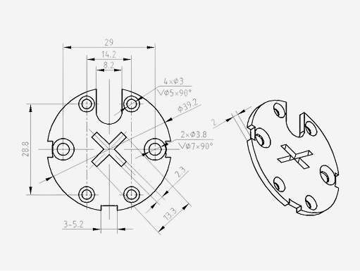 A3304 for 40mm Motors