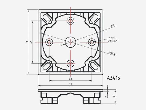A3415 for roller shutters (comes with 50mm motors)
