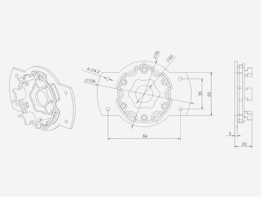 A3439 for star head obstacle detection motor only
